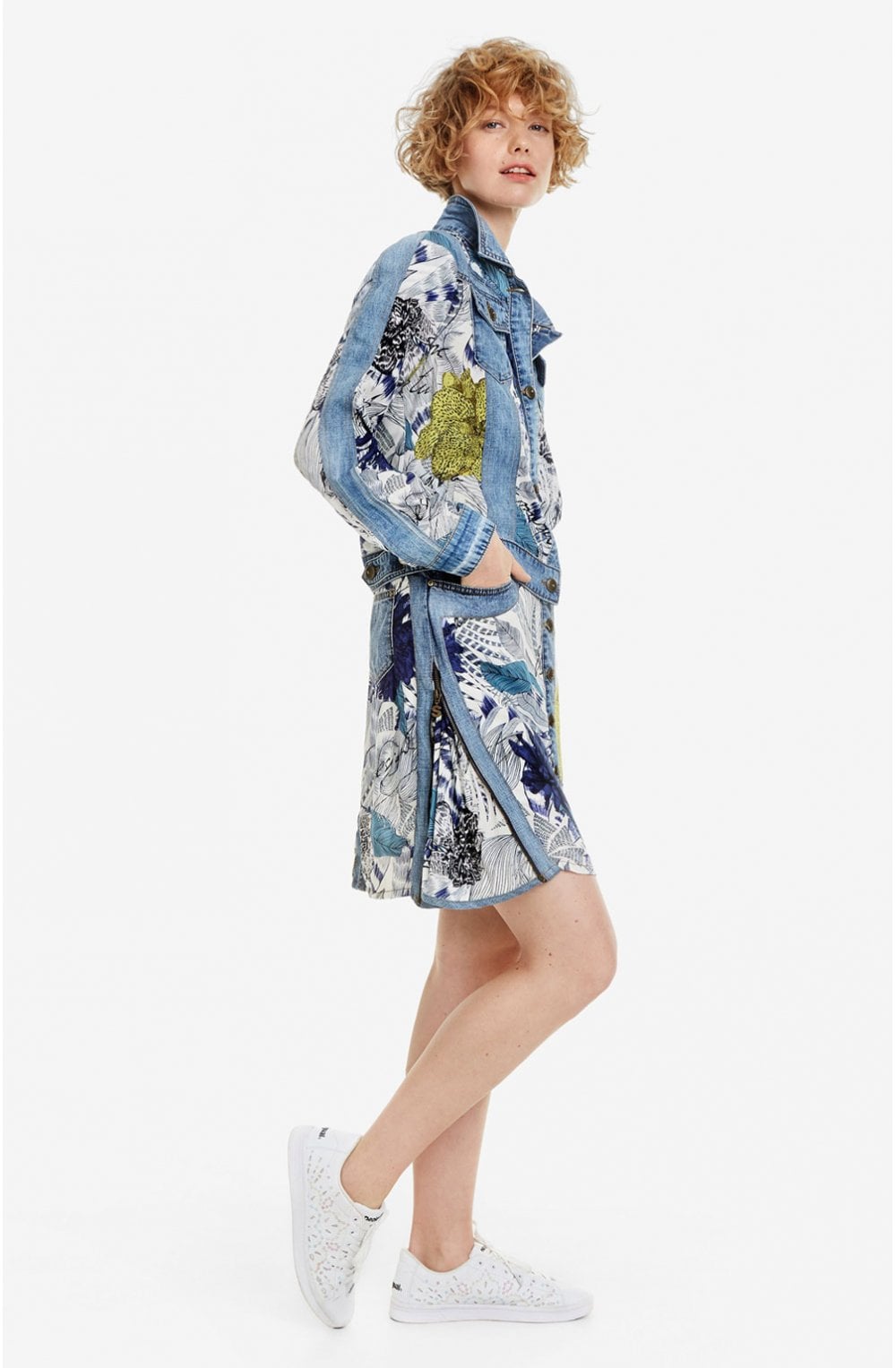 Denim Jacket With Viscose Gisela