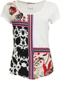 Deo Block Patterned T Shirt