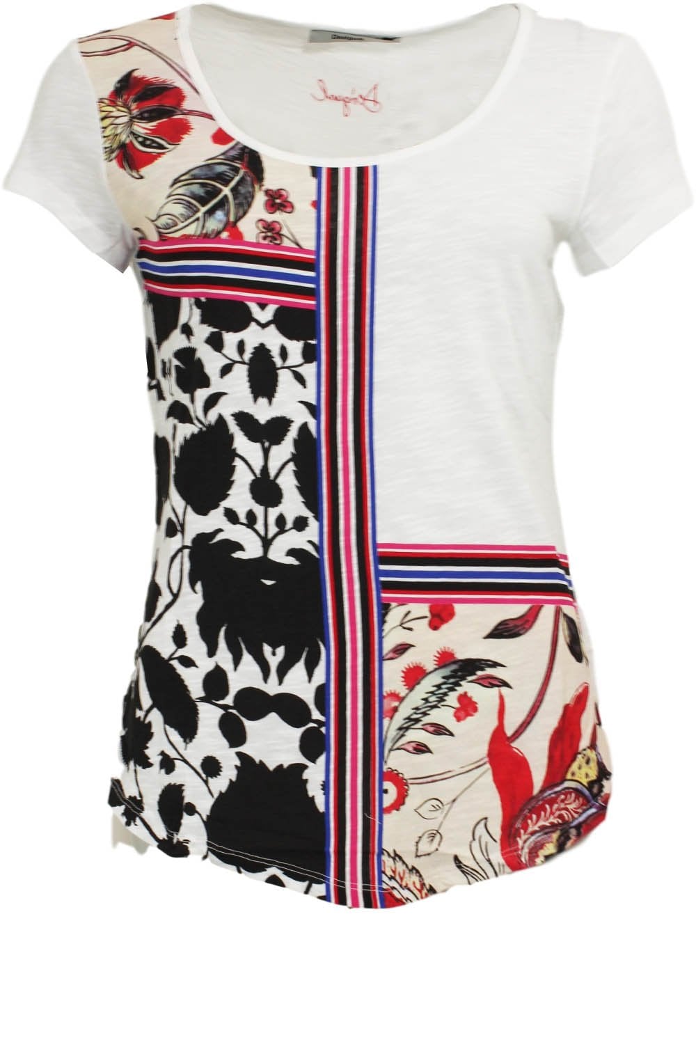 Deo Block Patterned T Shirt