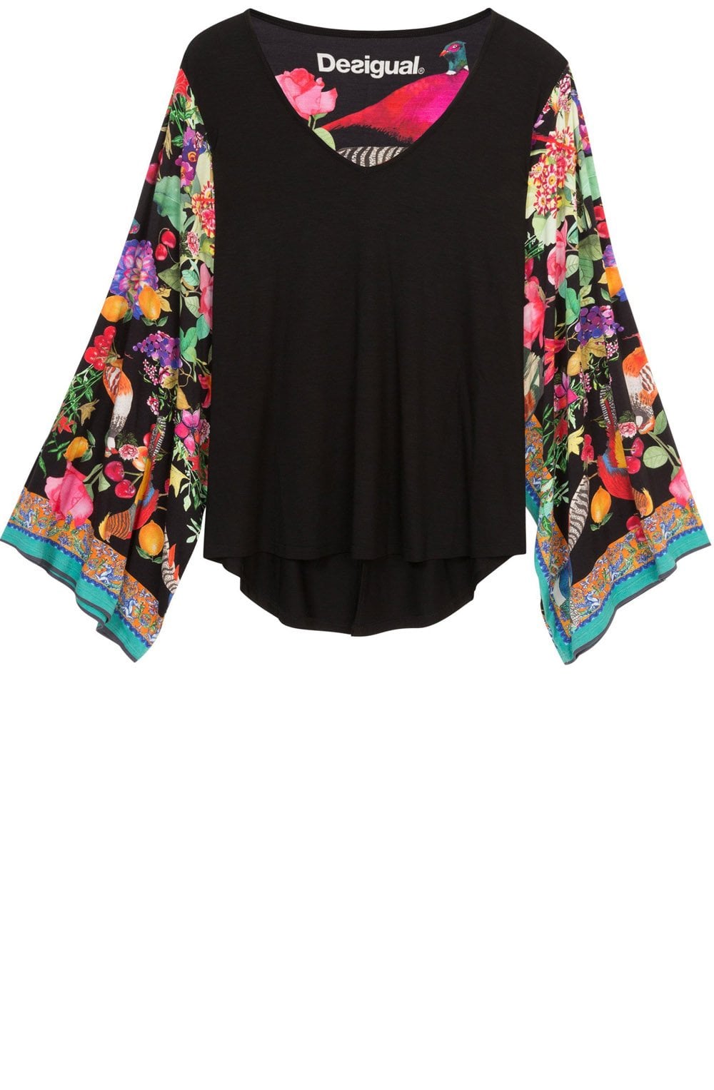 Eltsa Wide Floral Sleeve Top