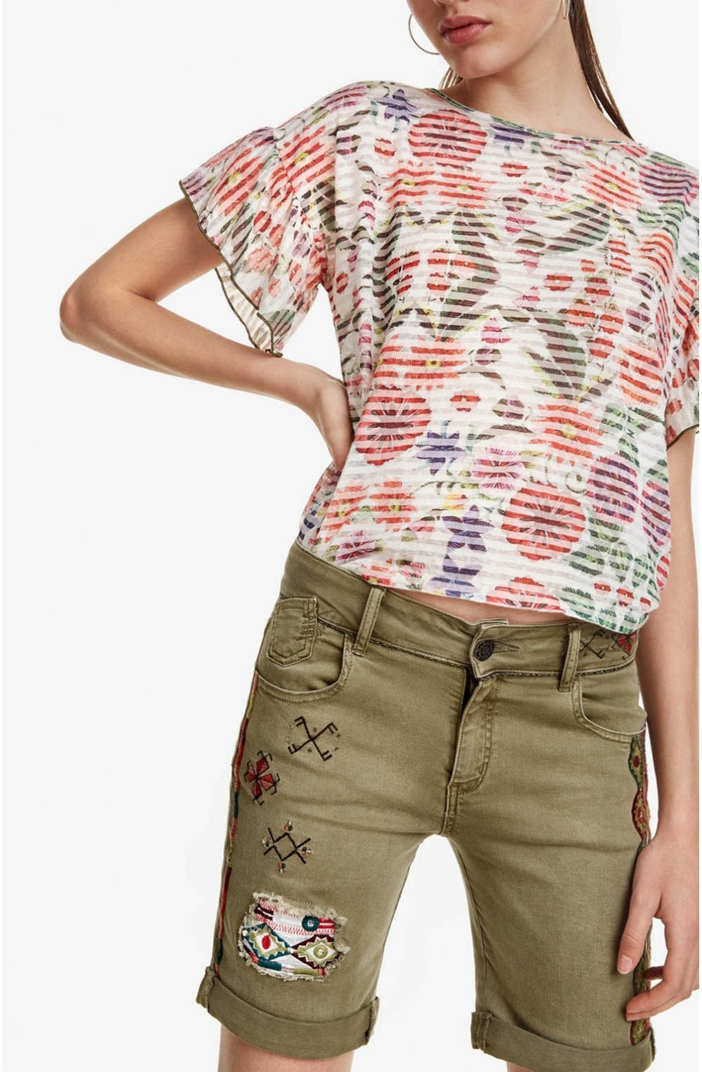 Ethnic Motif Shorts Essauira