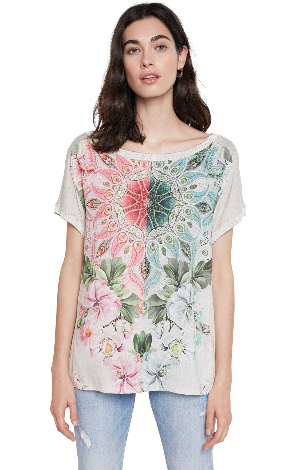 Floral Design T Shirt