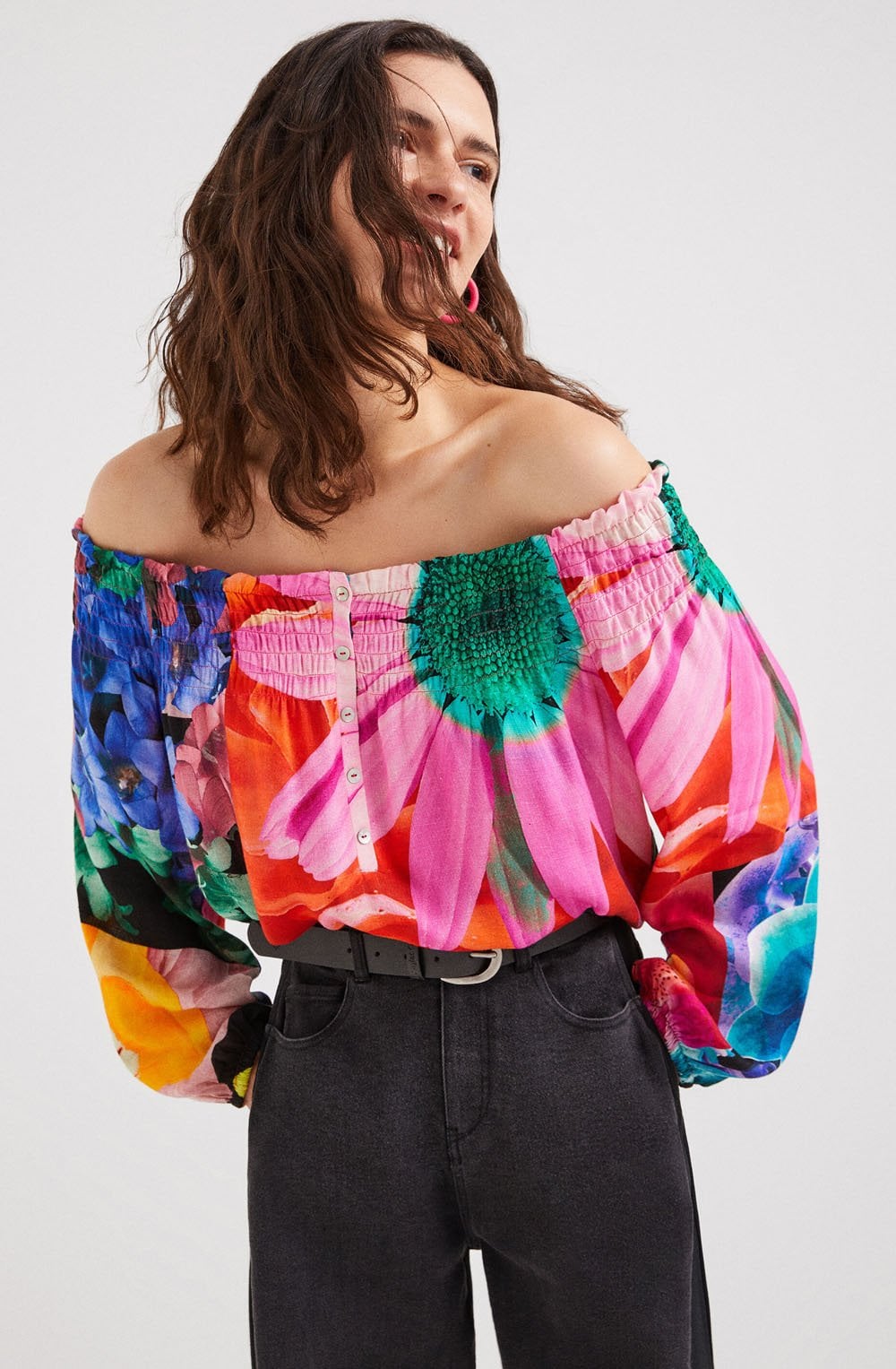 Floral Off The Shoulder Blouse
