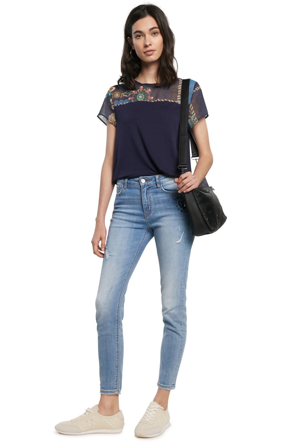 Floral Planel T Shirt