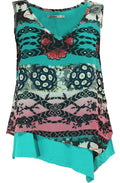 Gabriele Layered Patterned Top
