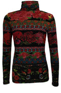 Isabella Floral Roll Neck Top