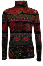 Isabella Floral Roll Neck Top