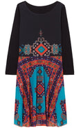 Julianne Aztec Print Dress