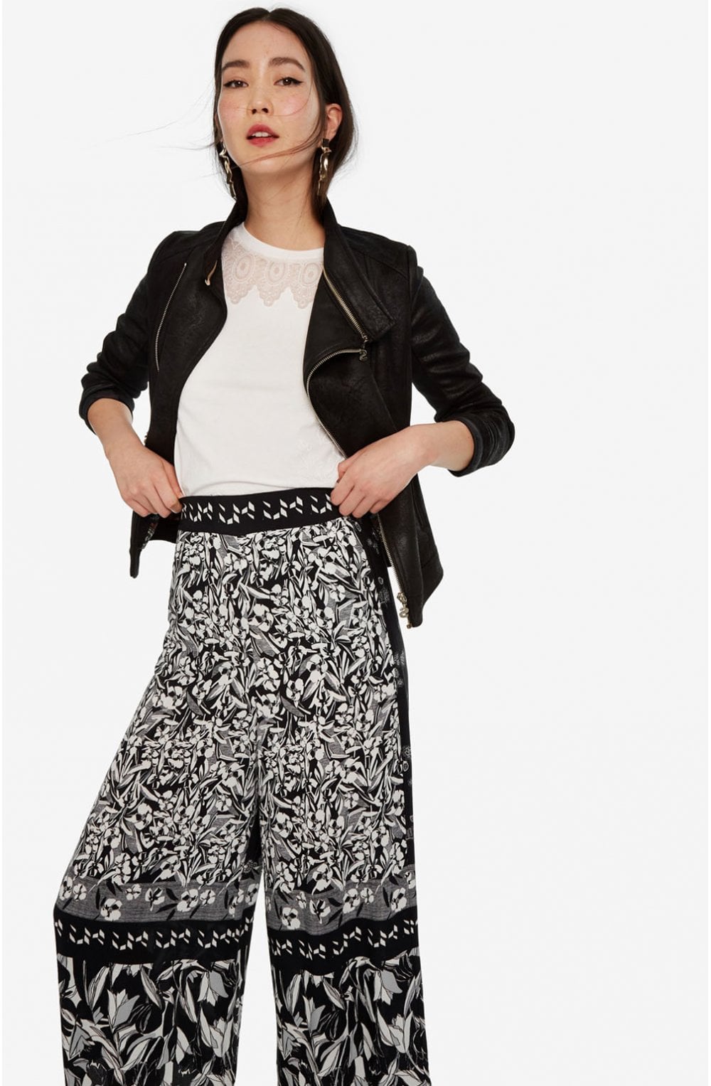 Loose Fit Wide Leg Culottes Laola
