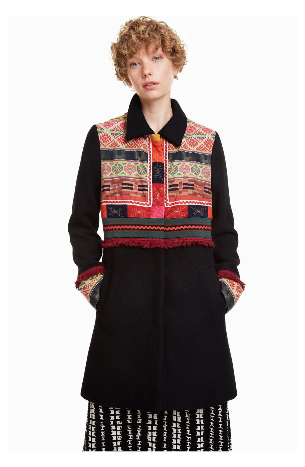 Mikele Ethnic Panel Coat