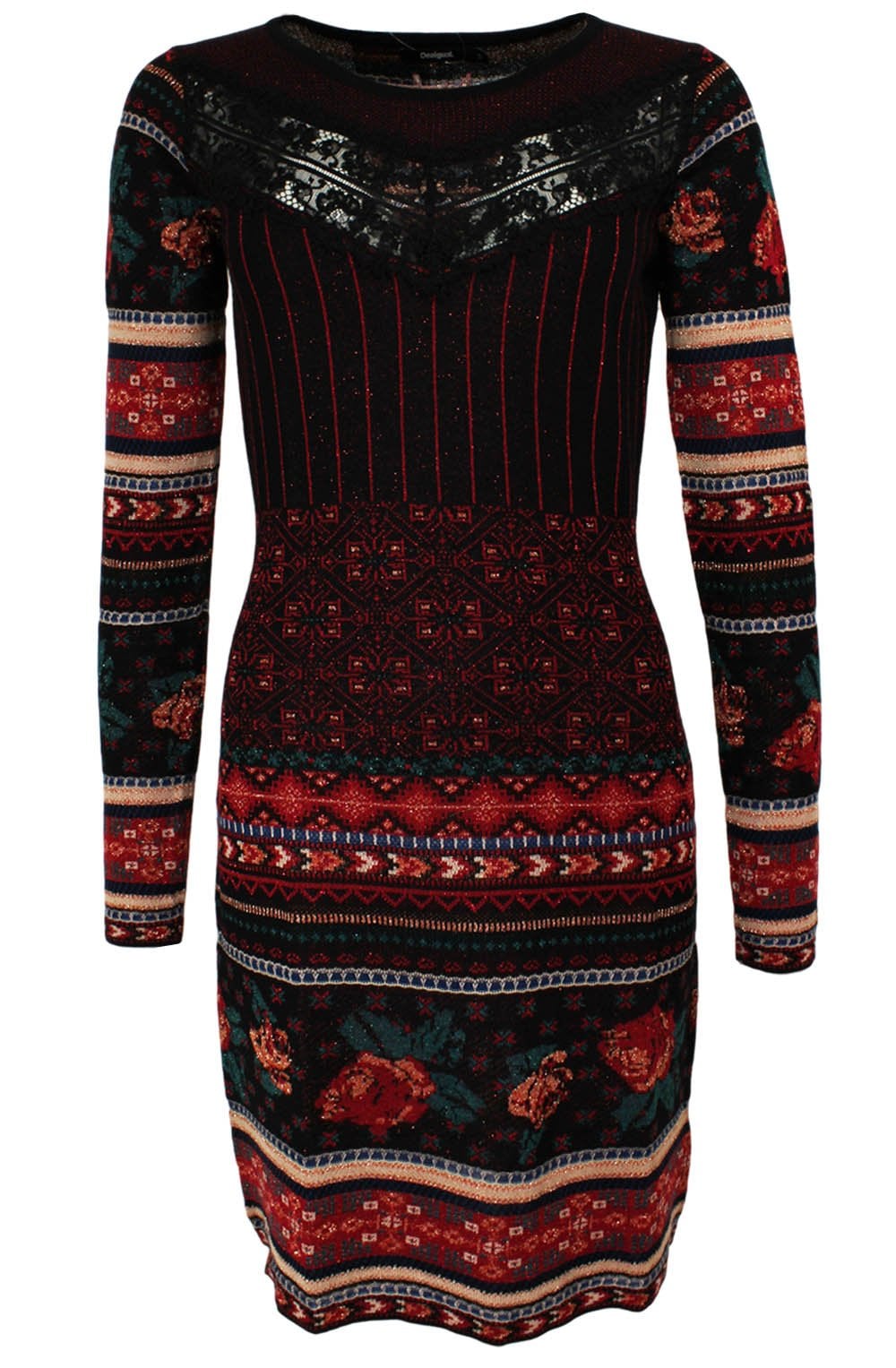 Naila Metallic Knit Dress