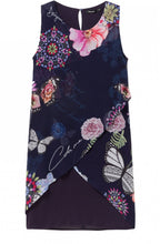Navy Floral Dress Salma