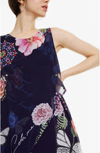 Navy Floral Dress Salma