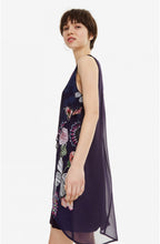 Navy Floral Dress Salma