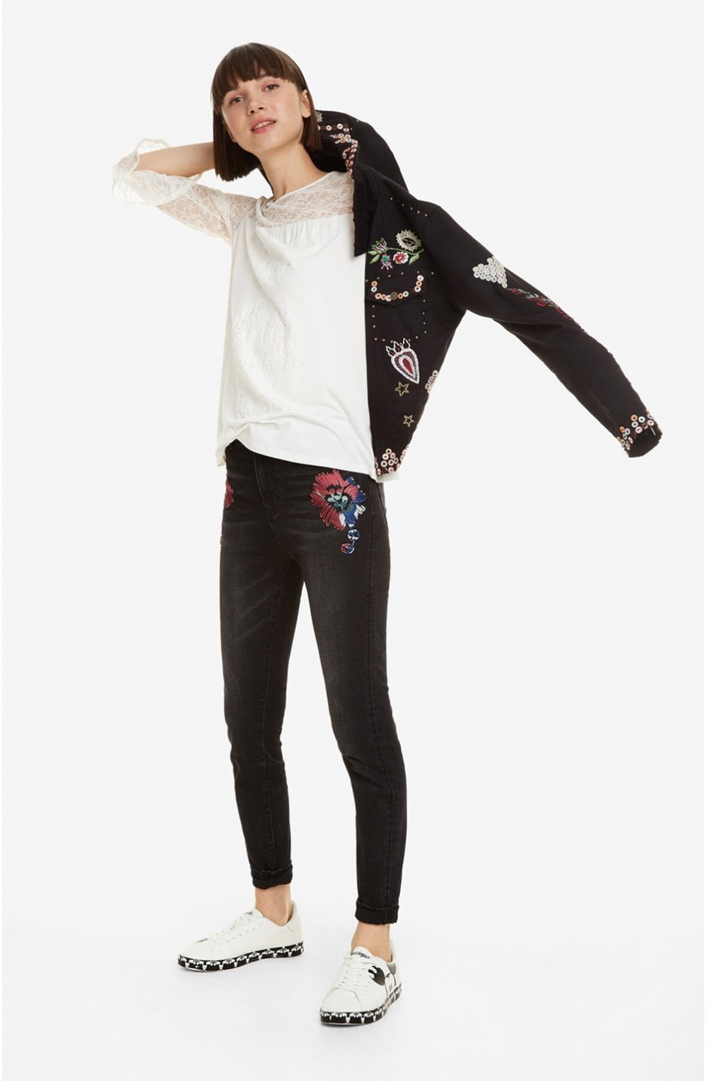 Off White Lace Top Elegra