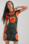 Orangery Floral Print Jersey Dress