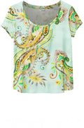 Paisley Design Jersey T Shirt