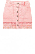 Pink Denim Skirt Boho