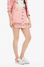 Pink Denim Skirt Boho