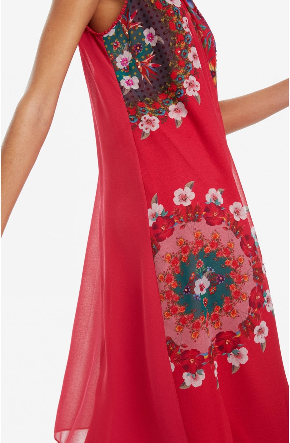 Pink Floral Print Dress Sacha