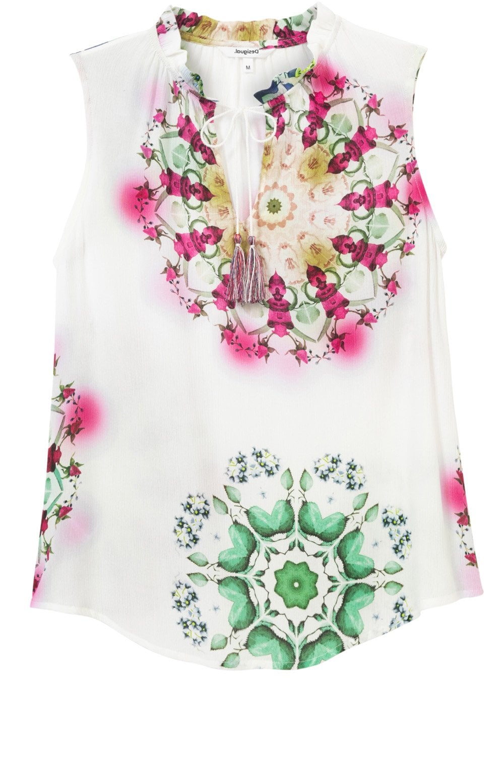 Sleeveless Bold Design Blouse