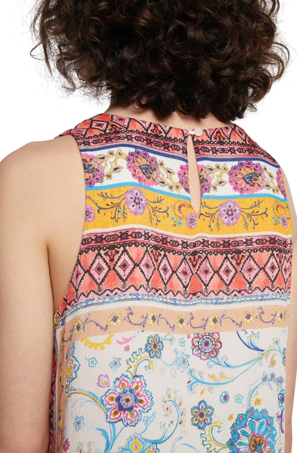 Sleeveless Floral Print Dress