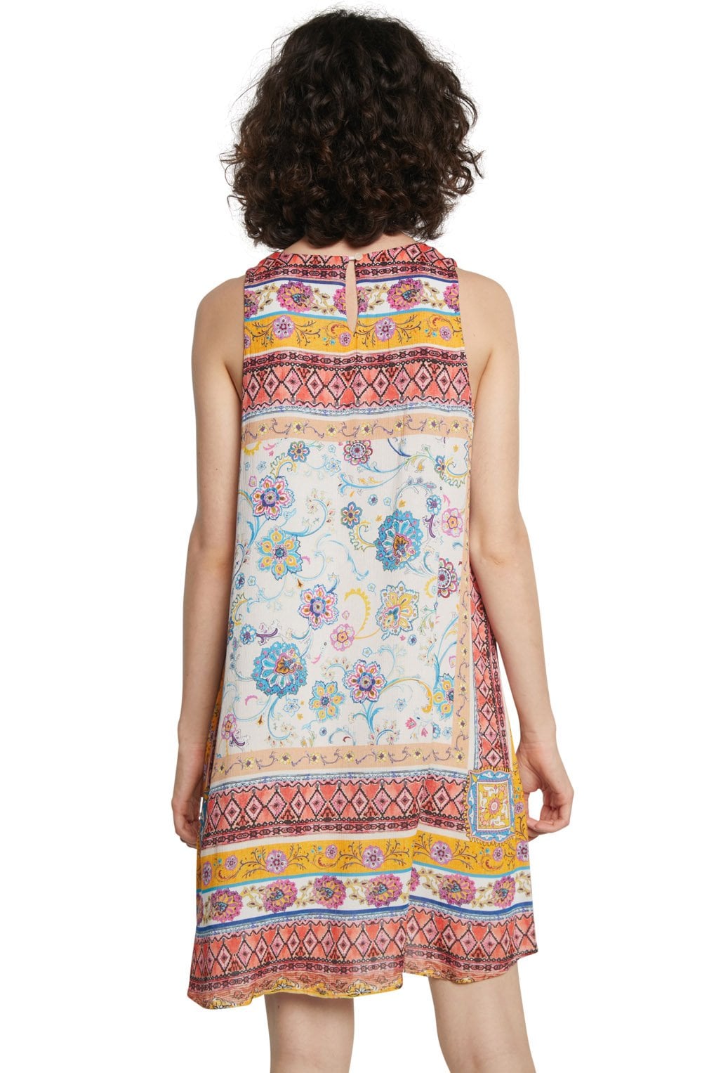 Sleeveless Floral Print Dress