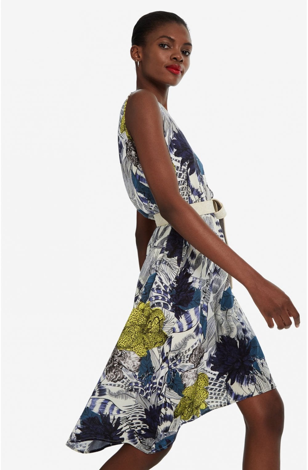 Sleevless Floral Dress Iowas