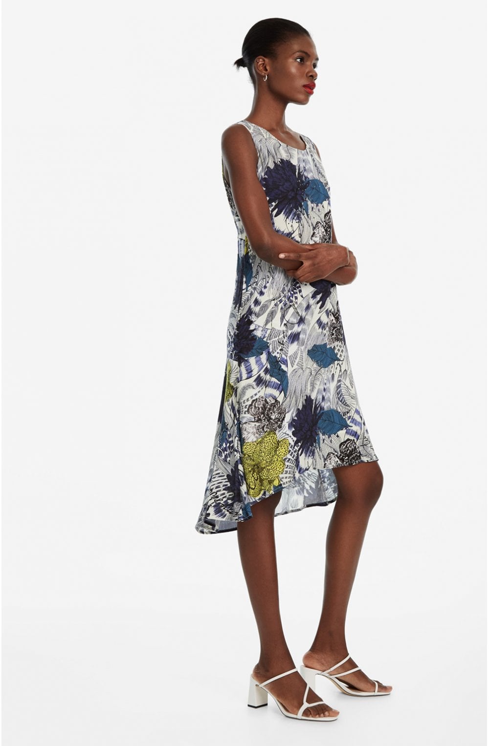 Sleevless Floral Dress Iowas