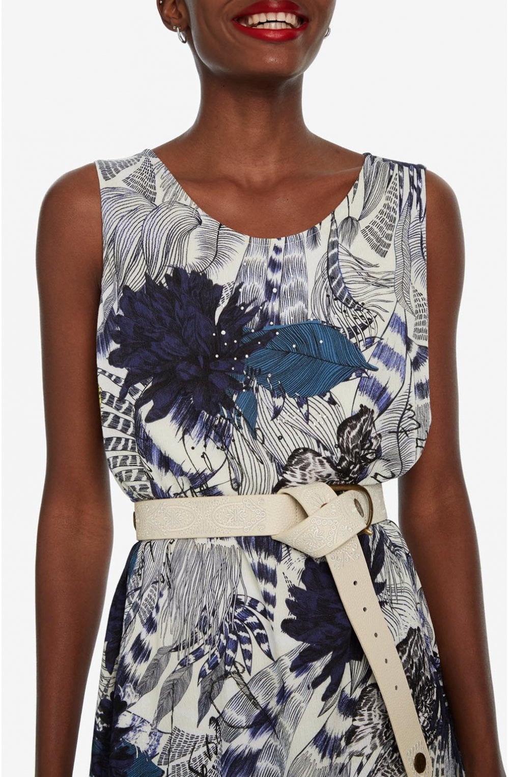 Sleevless Floral Dress Iowas