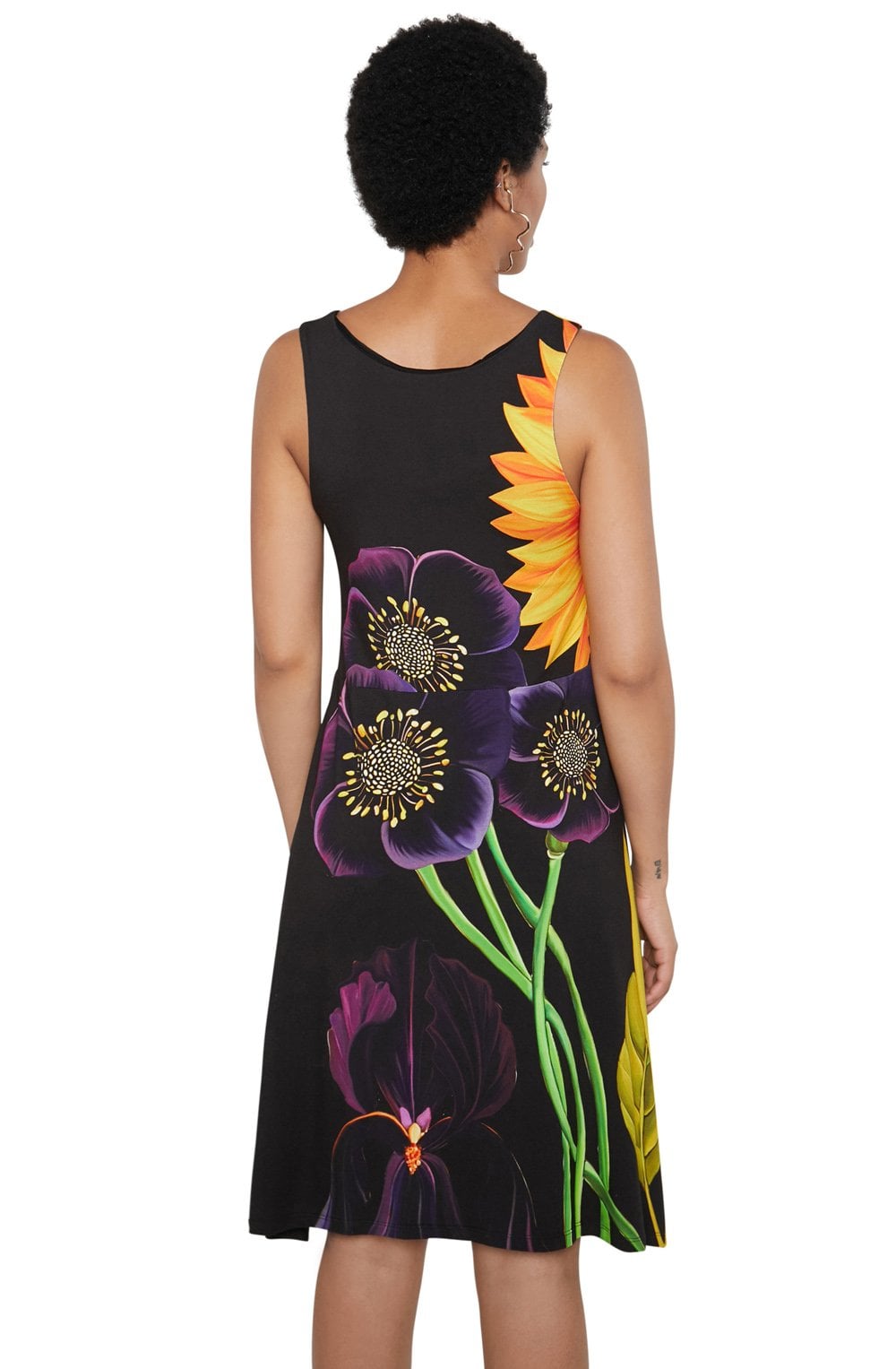 Sunflower Print Dress