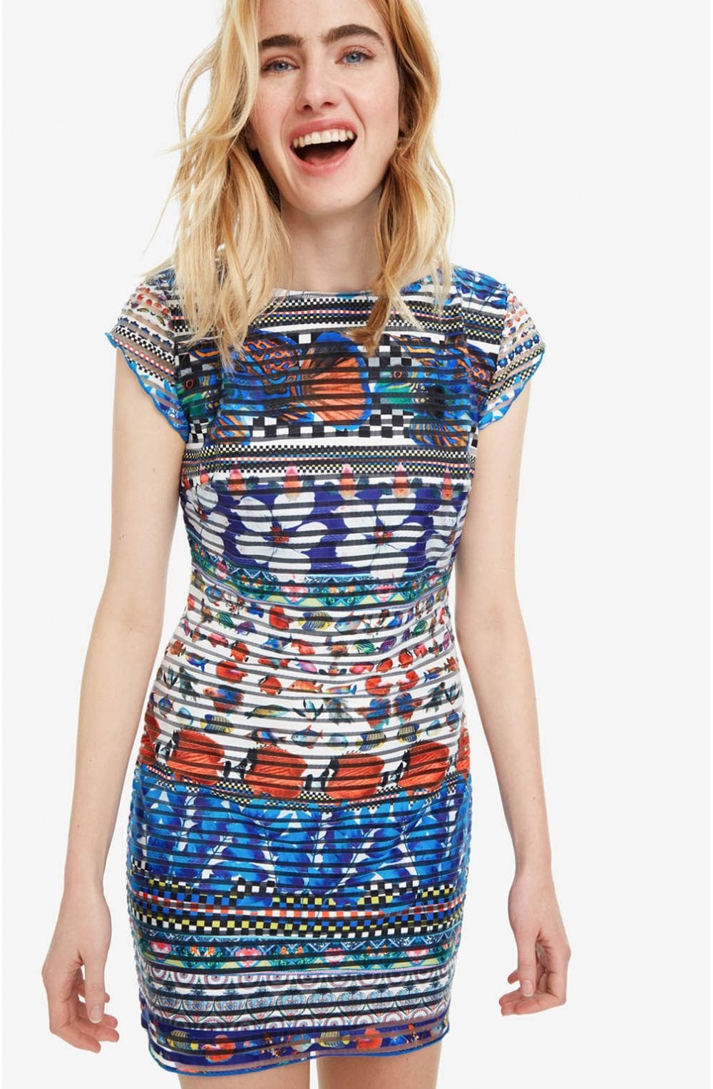 Tropical Print Dress Fiona