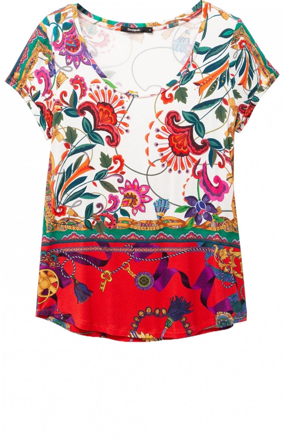 White Floral T Shirt Leonor