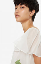 White Ruffled Blouse Colette