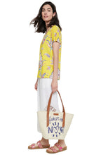 Yellow Floral Print Top