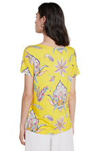 Yellow Floral Print Top