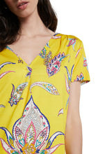 Yellow Floral Print Top