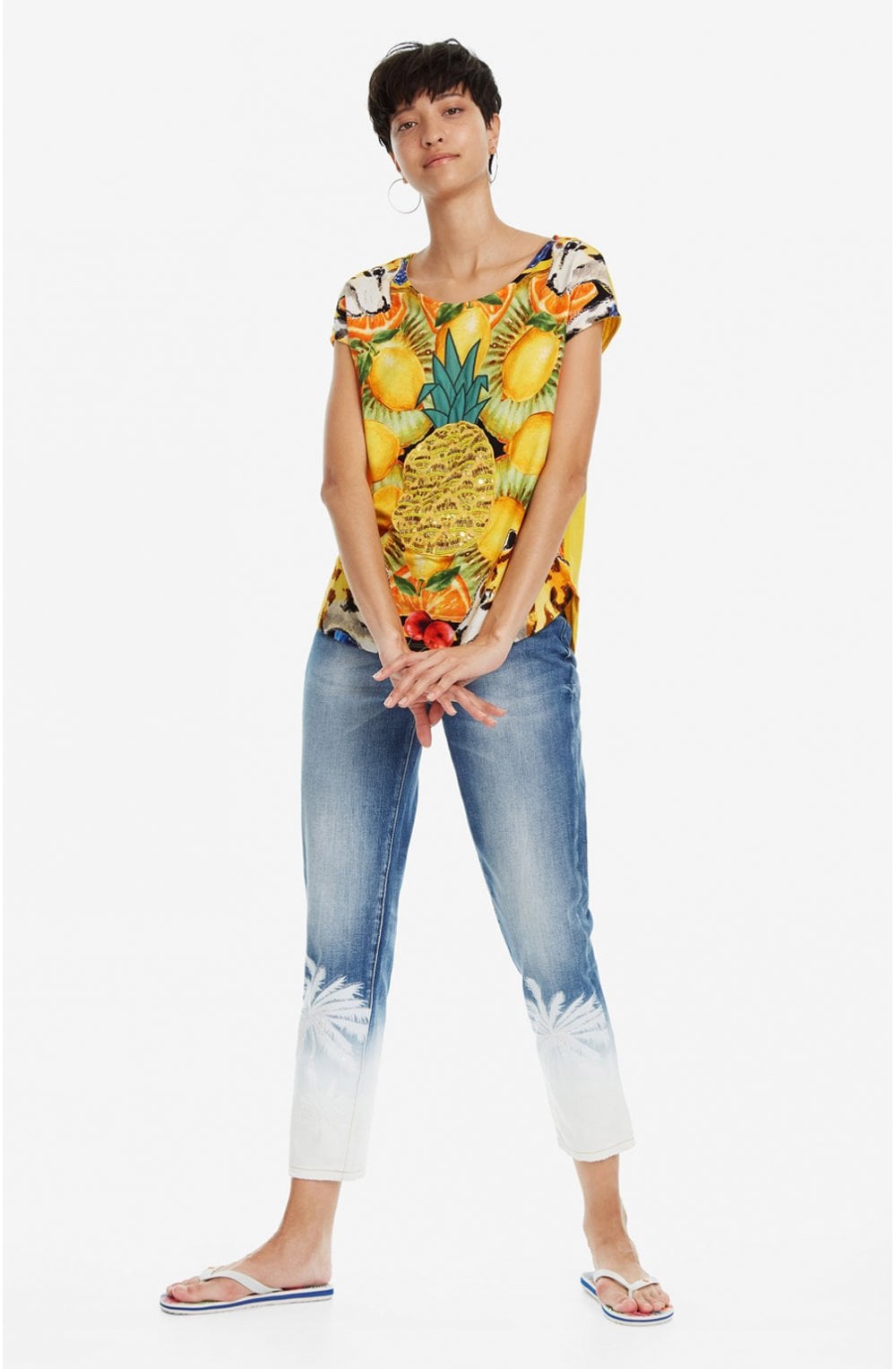 Yellow Pineapple T Shirt Exeter