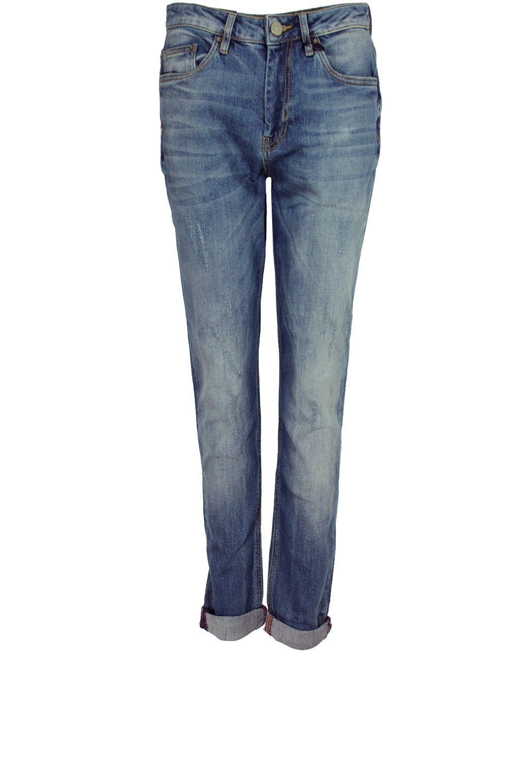 Distressed Boyfriend Fit Jeans
