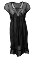 Dress sheer dark grey