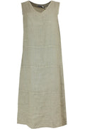 Beige Linen Dress