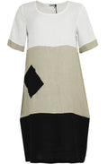 Block Design Shift Dress