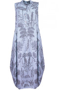 Leaf Sky Linen Dress
