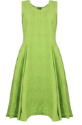 Lime Green Linen Dress