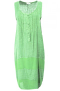 Lime Linen Dress