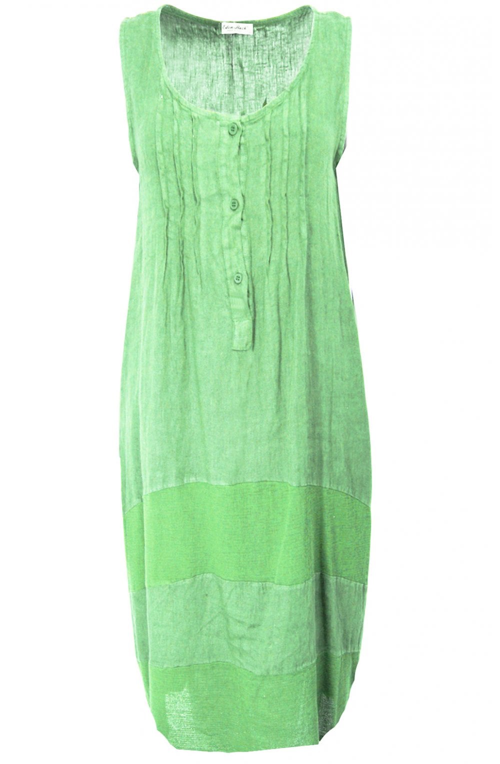 Lime Linen Dress