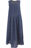 Navy Linen Dress
