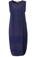 Navy Linen Dress