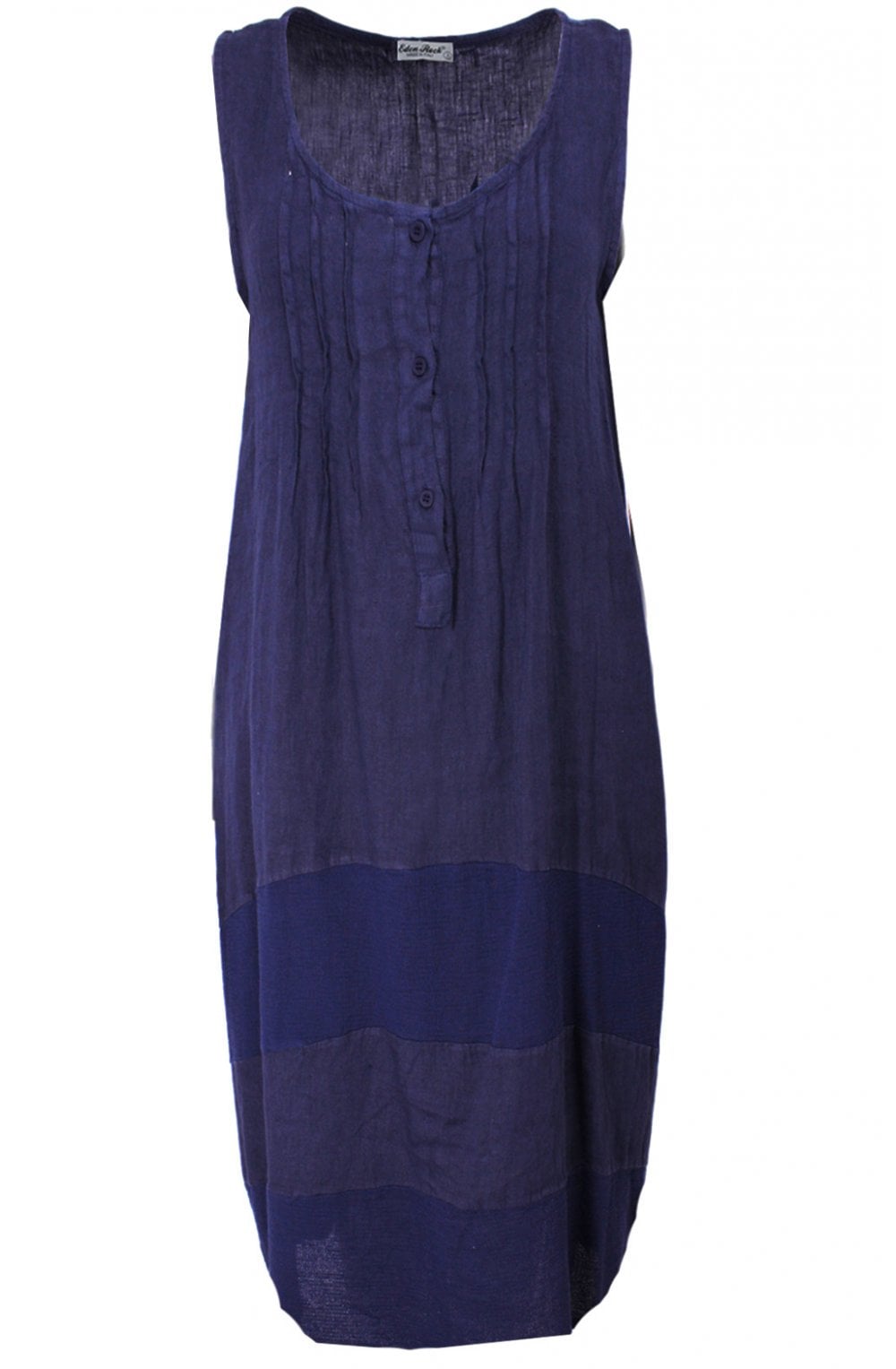 Navy Linen Dress