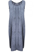 Navy Striped Design Dress
